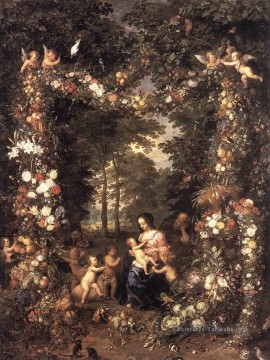 La Sainte Famille Flamande Jan Brueghel l’Ancien Peinture décoratif